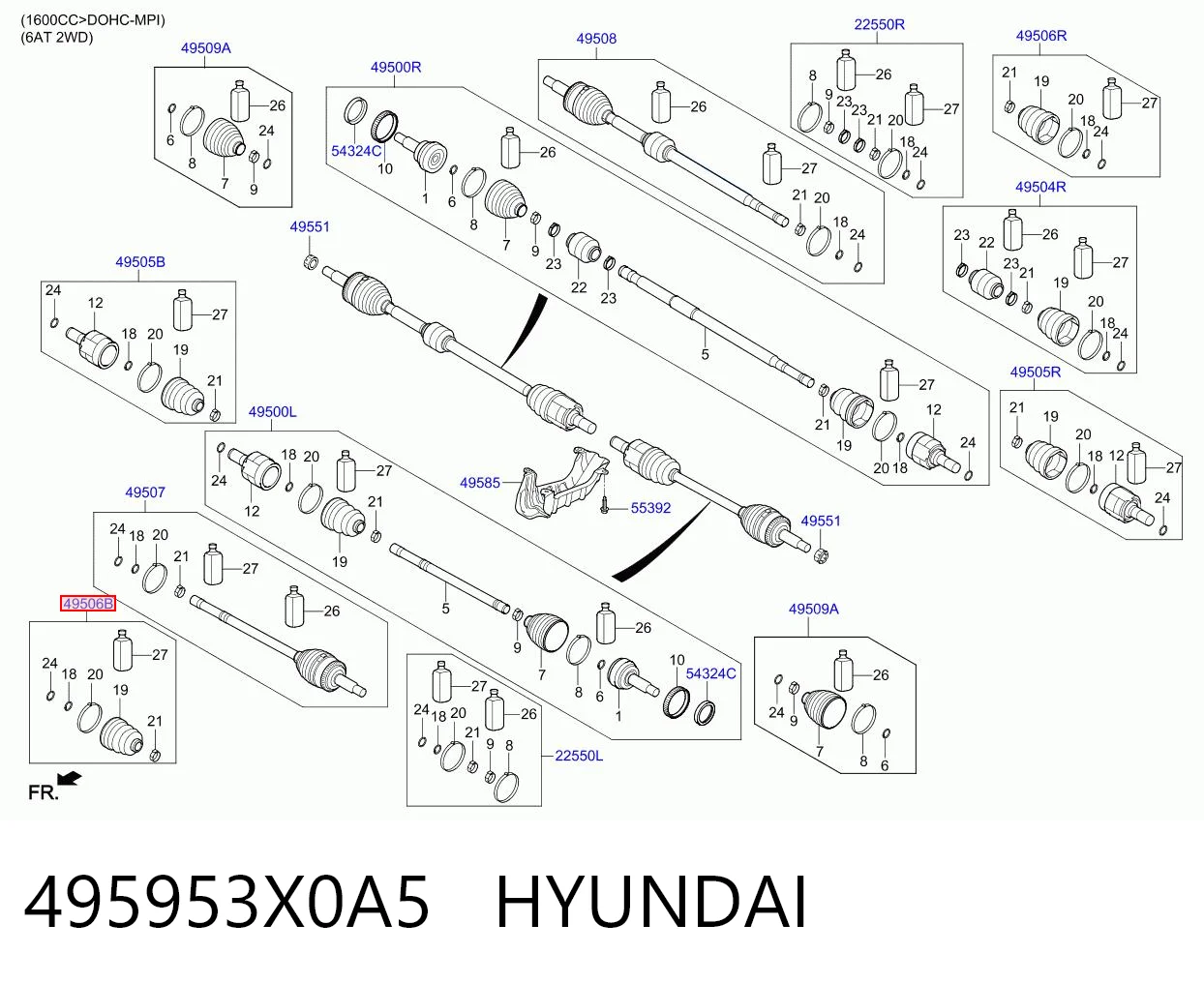 495953X0A5 Hyundai/Kia