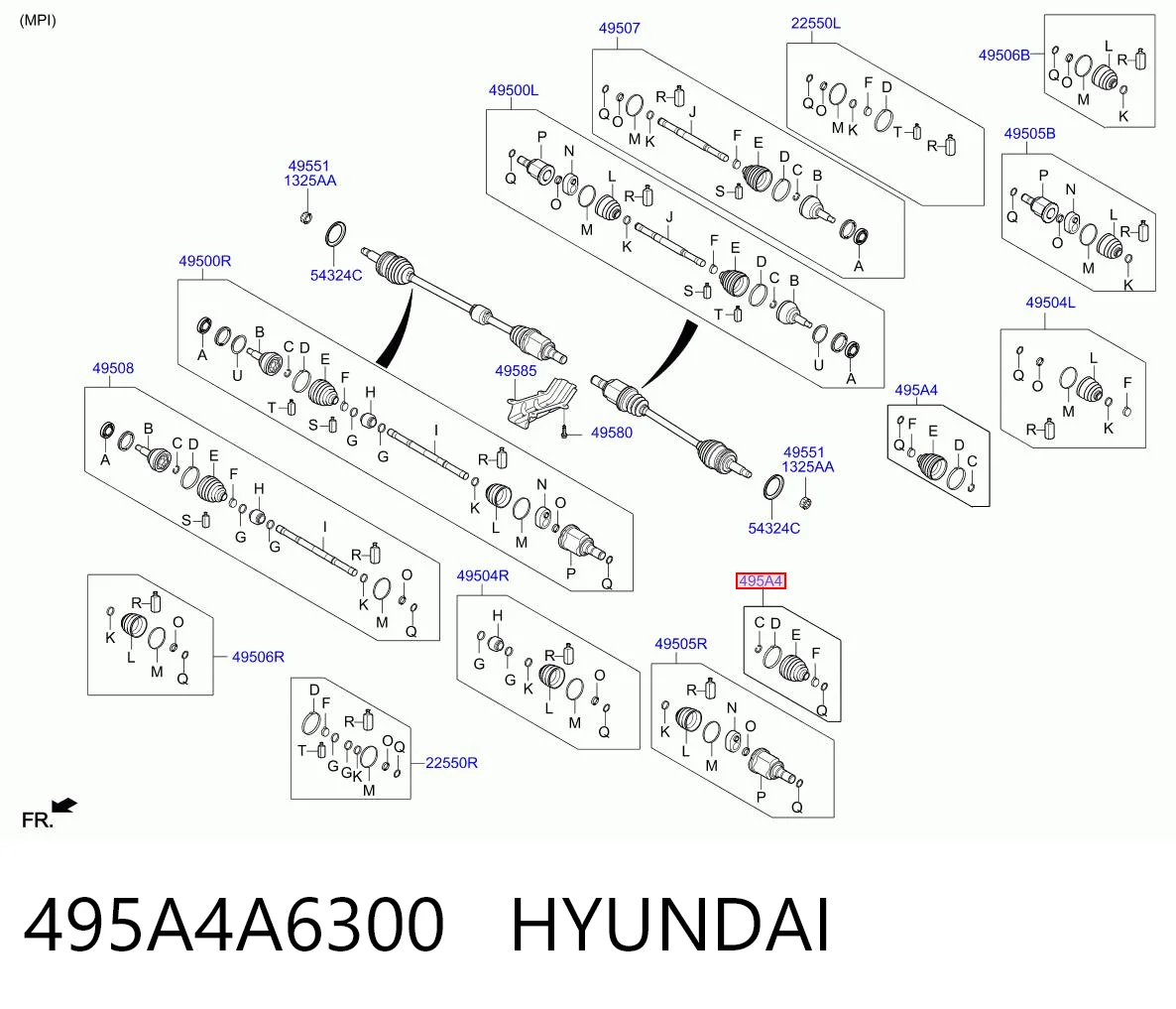 495A4A6300 Hyundai/Kia