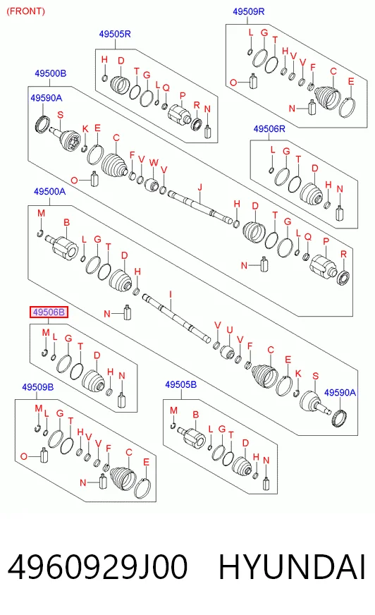 4960929J00 Hyundai/Kia