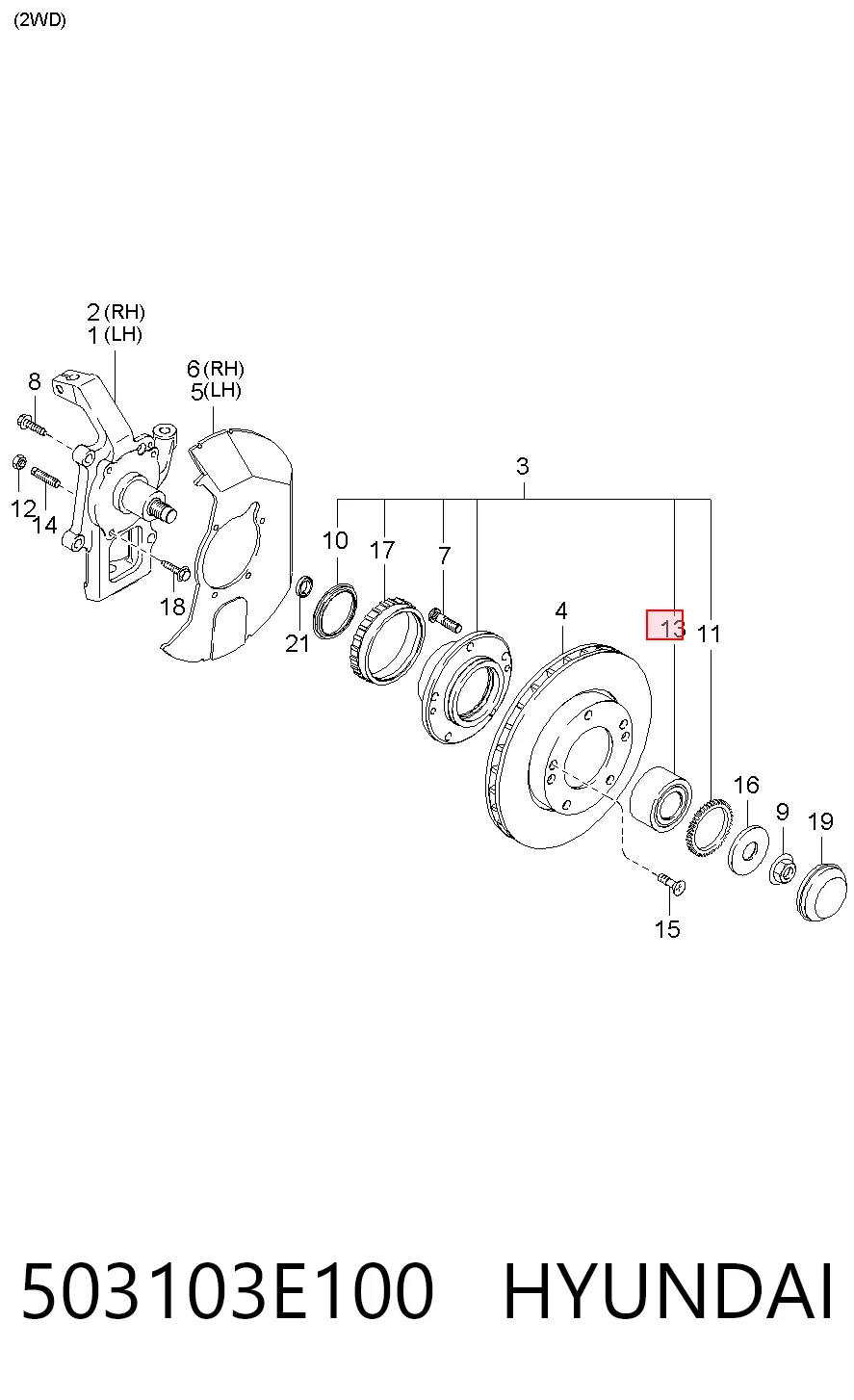 503103E100 Hyundai/Kia