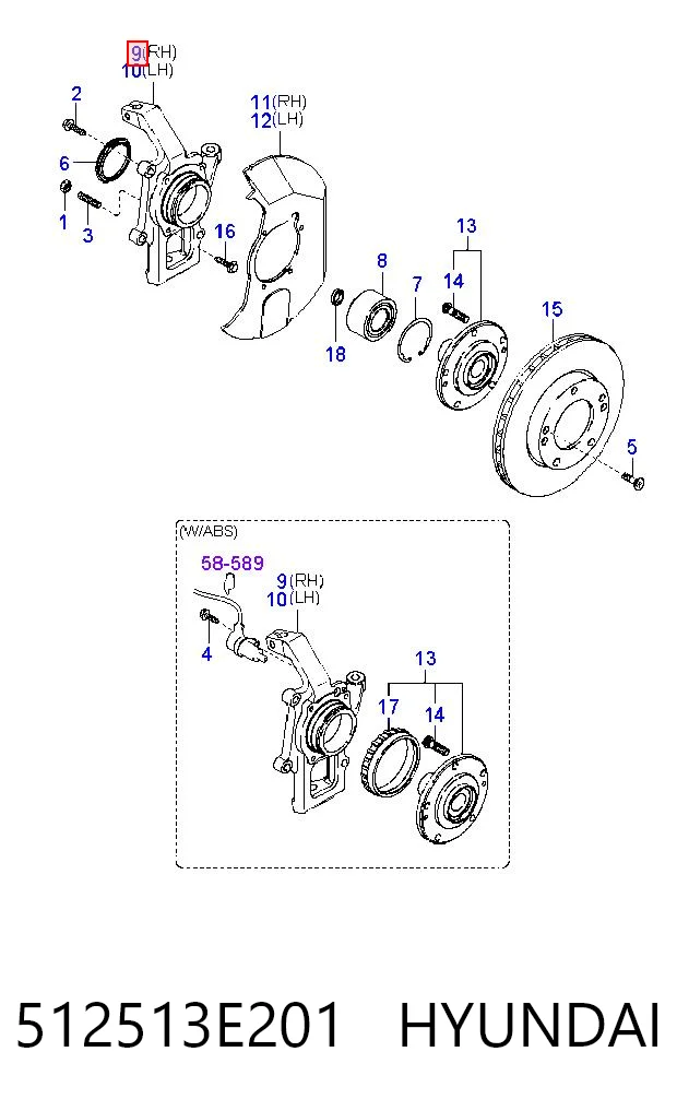 512513E201 Hyundai/Kia