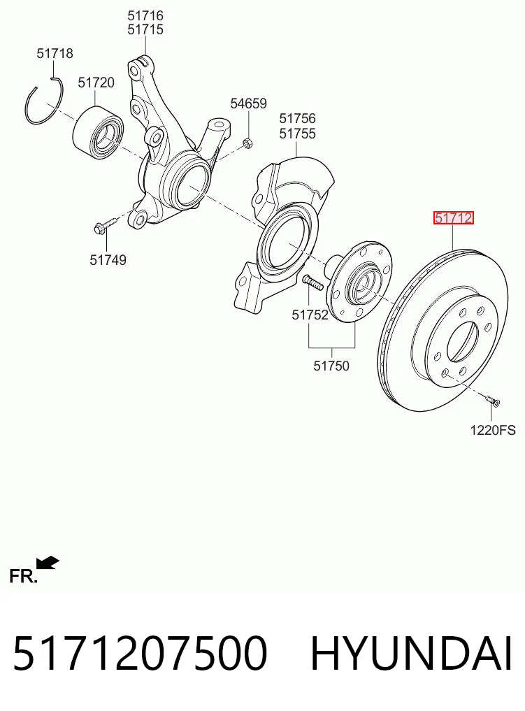 5171207500 Hyundai/Kia