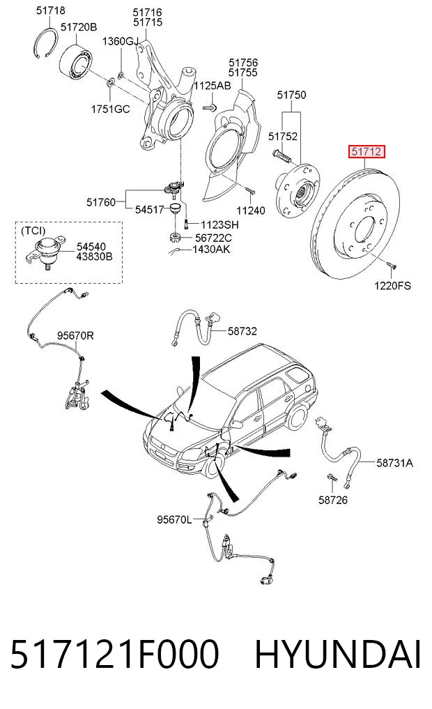 517121F000 Hyundai/Kia Discos