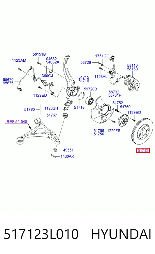 517123L010 Hyundai/Kia