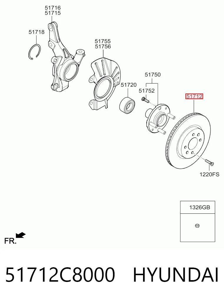 Comprar Disco de freno delantero Hyundai Accent HC a bajo precio