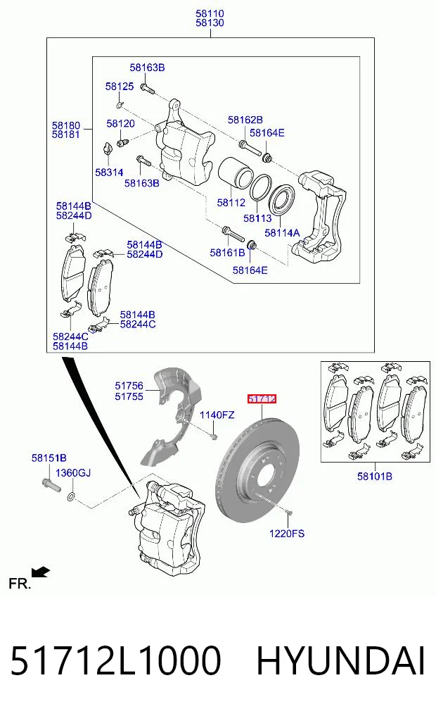 Comprar Freno de disco delantero Sonata VIII DN8