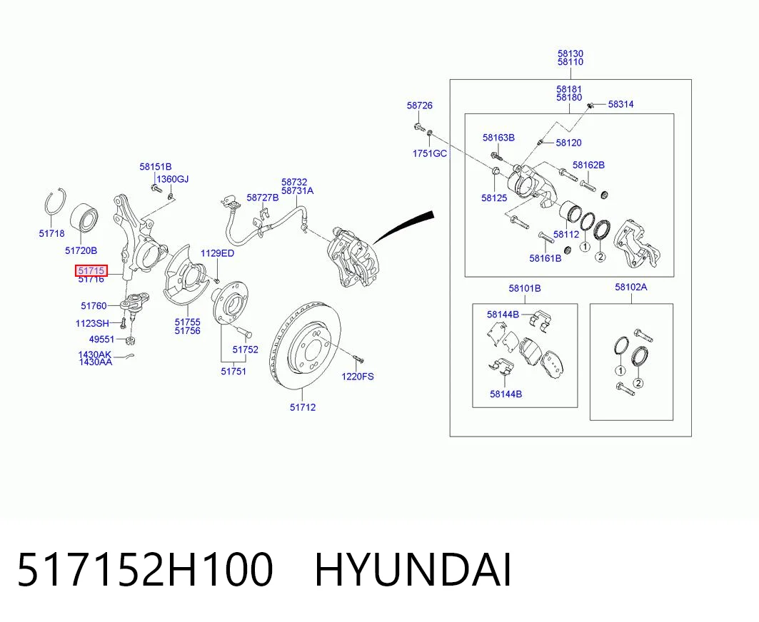 517152H100 Hyundai/Kia