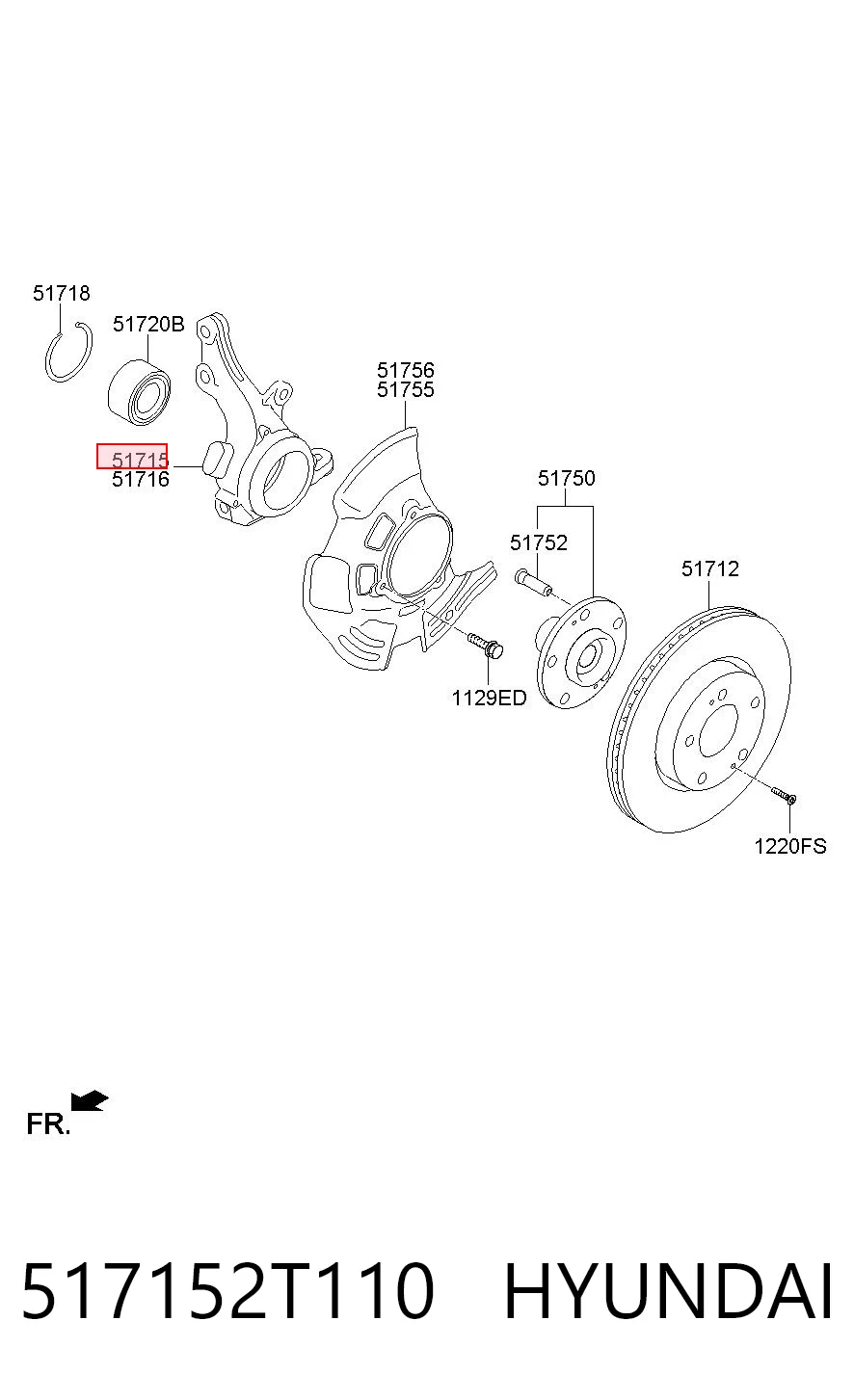 517152T110 Hyundai/Kia