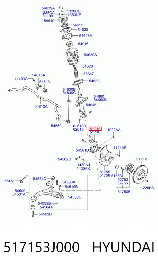 517153J000 Hyundai/Kia