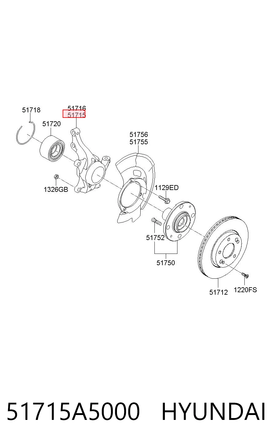 51715A5000 Hyundai/Kia