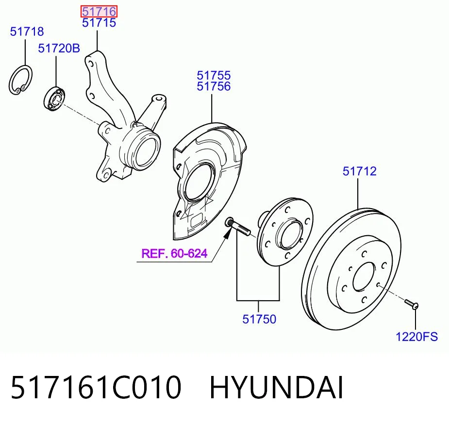 517161C010 Hyundai/Kia