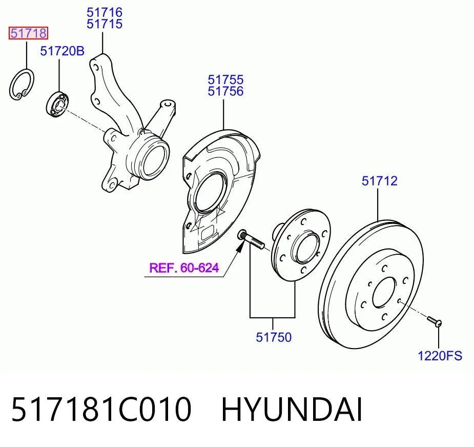 517181C010 Hyundai/Kia