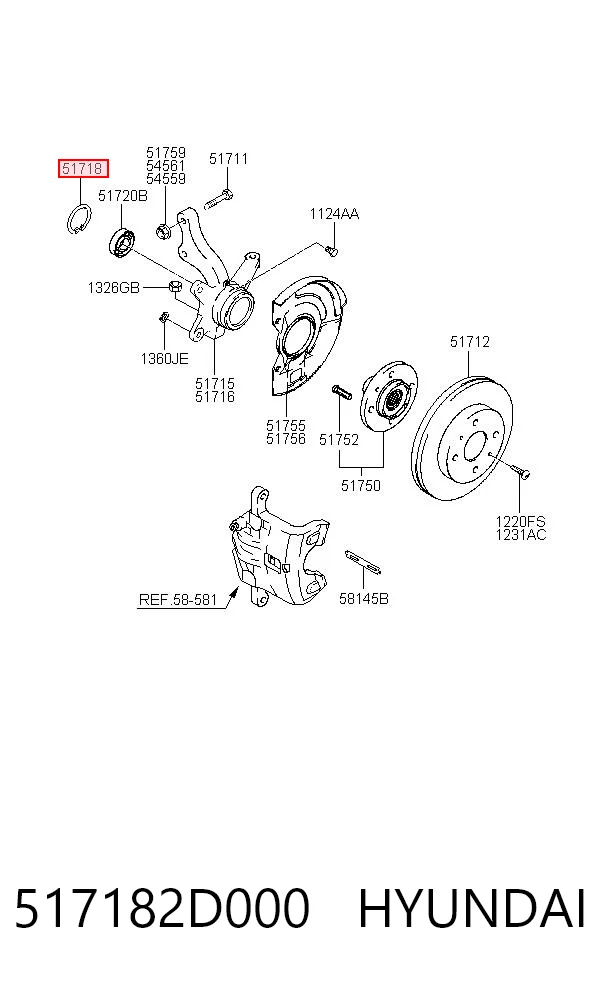 Cojinete de rueda delantero Hyundai Elantra III desde 25,59 €