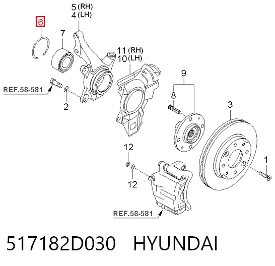 517182D030 Hyundai/Kia