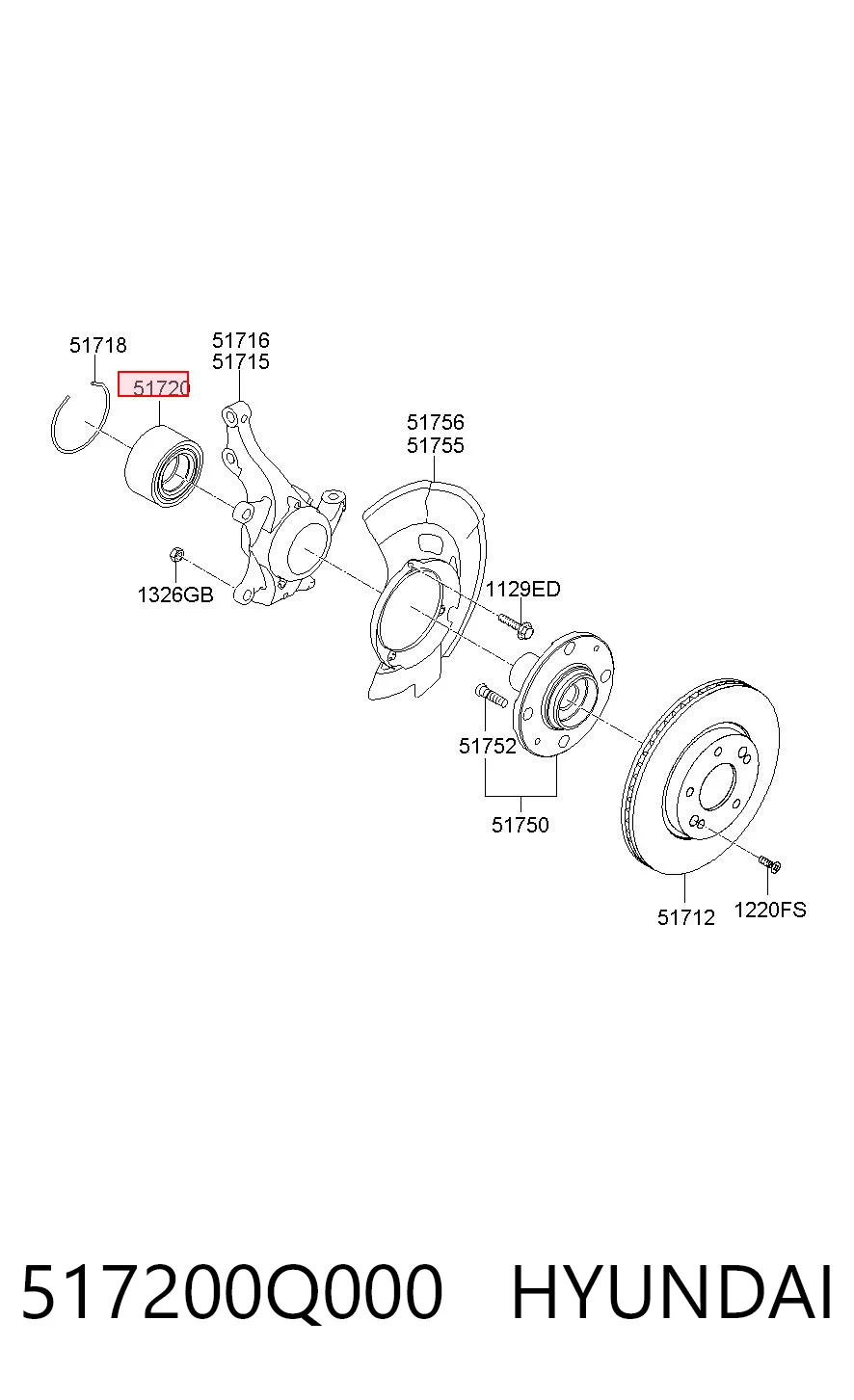 517200Q000 Hyundai/Kia
