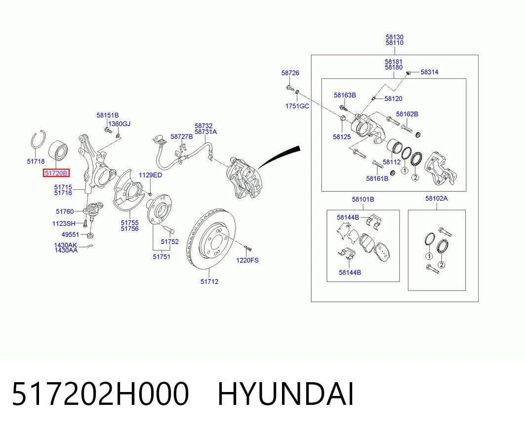 517202H000 Hyundai/Kia