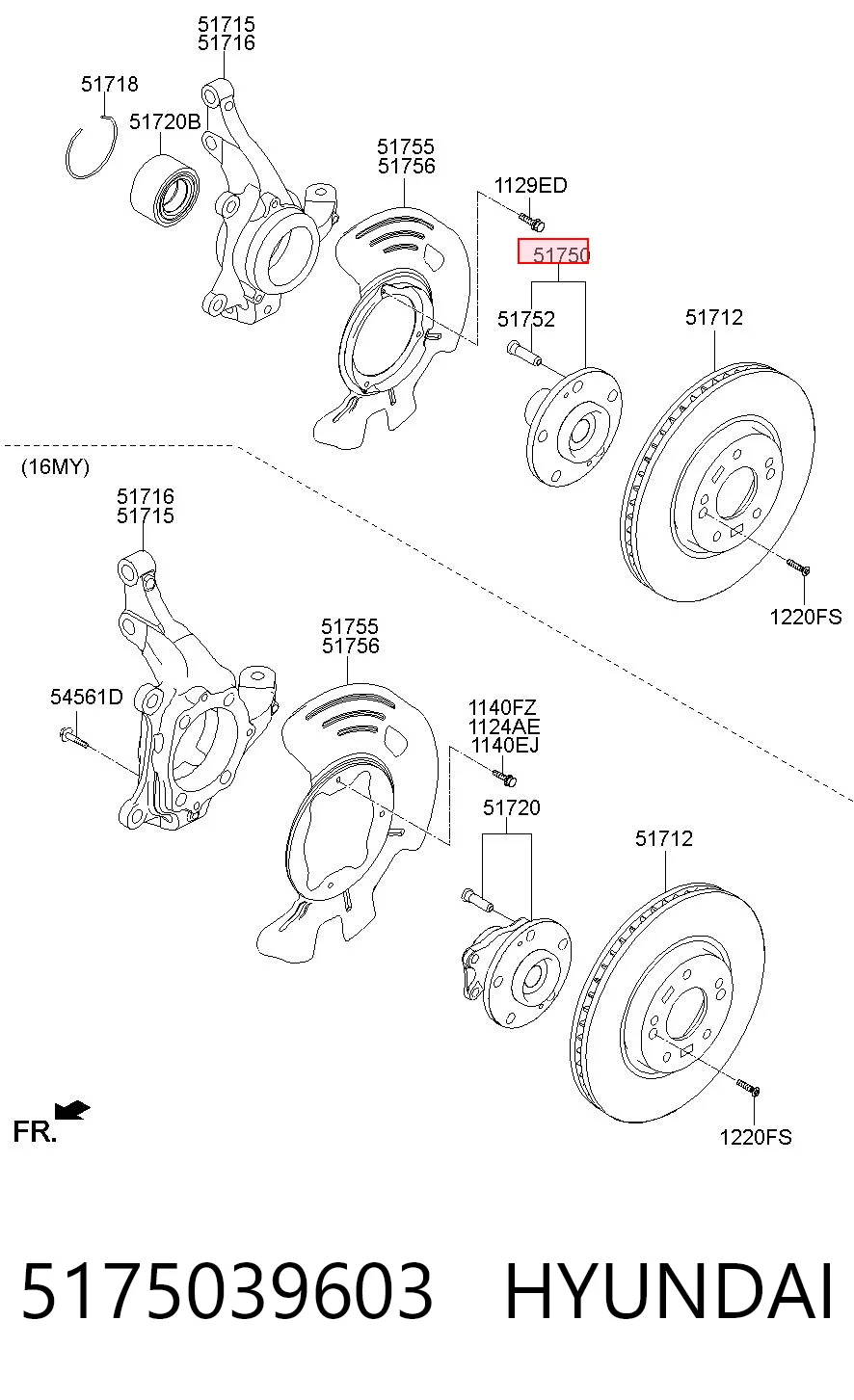 5175039603 Hyundai/Kia Cubo delantero