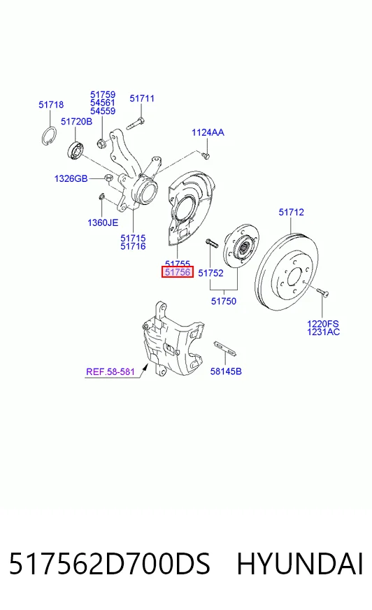 517562D700DS Hyundai/Kia