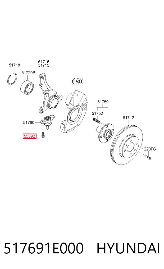 517691E000 Hyundai/Kia