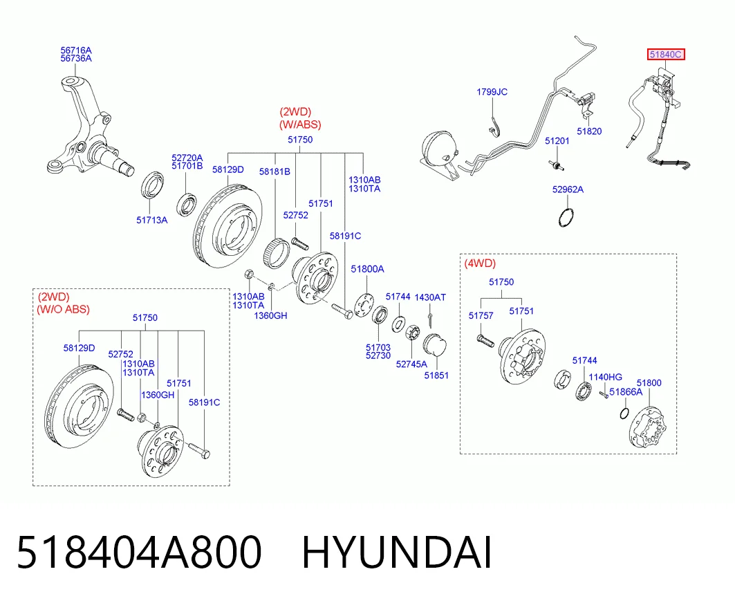 518404A800 Hyundai/Kia