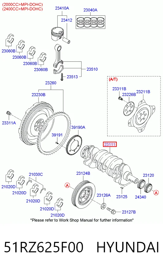 51RZ625F00 Hyundai/Kia