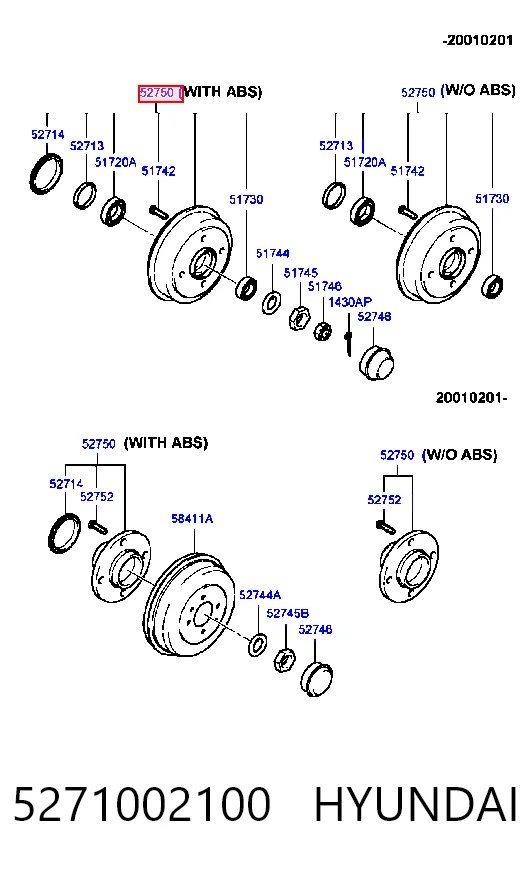 5271002100 Hyundai/Kia