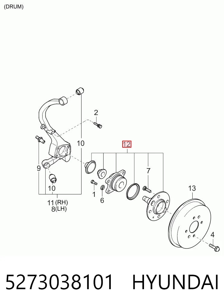 Buje para Hyundai Sonata  (EU4)