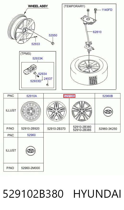529102B380 Hyundai/Kia