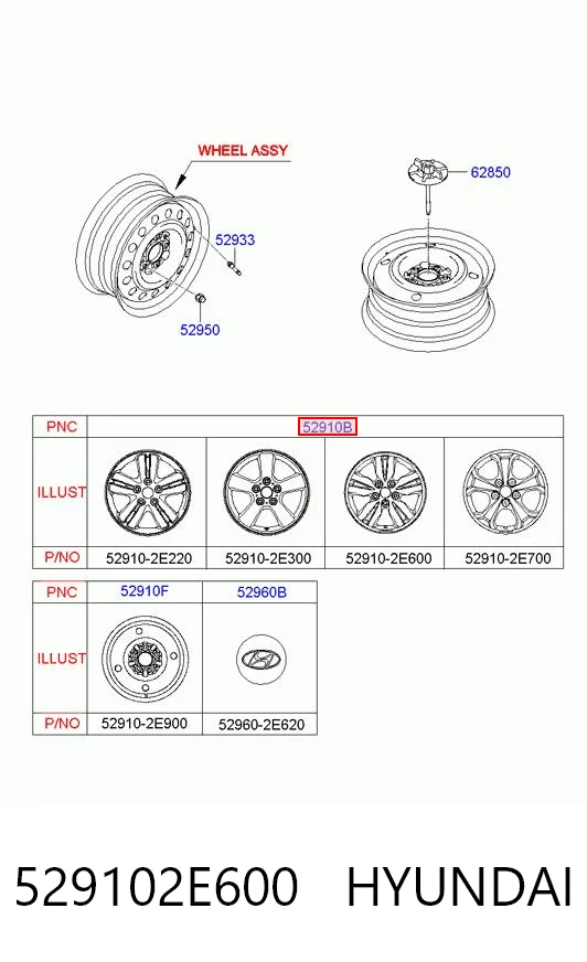 529102E600 Hyundai/Kia