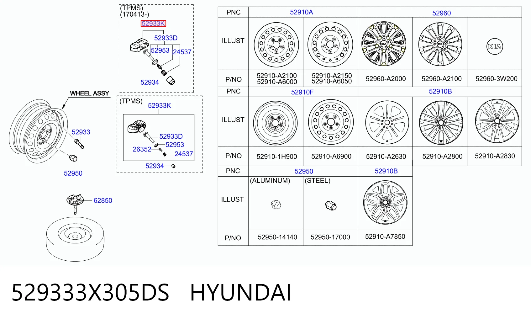Sensor de presión de neumáticos (TPMS) para Hyundai Elantra IV HD