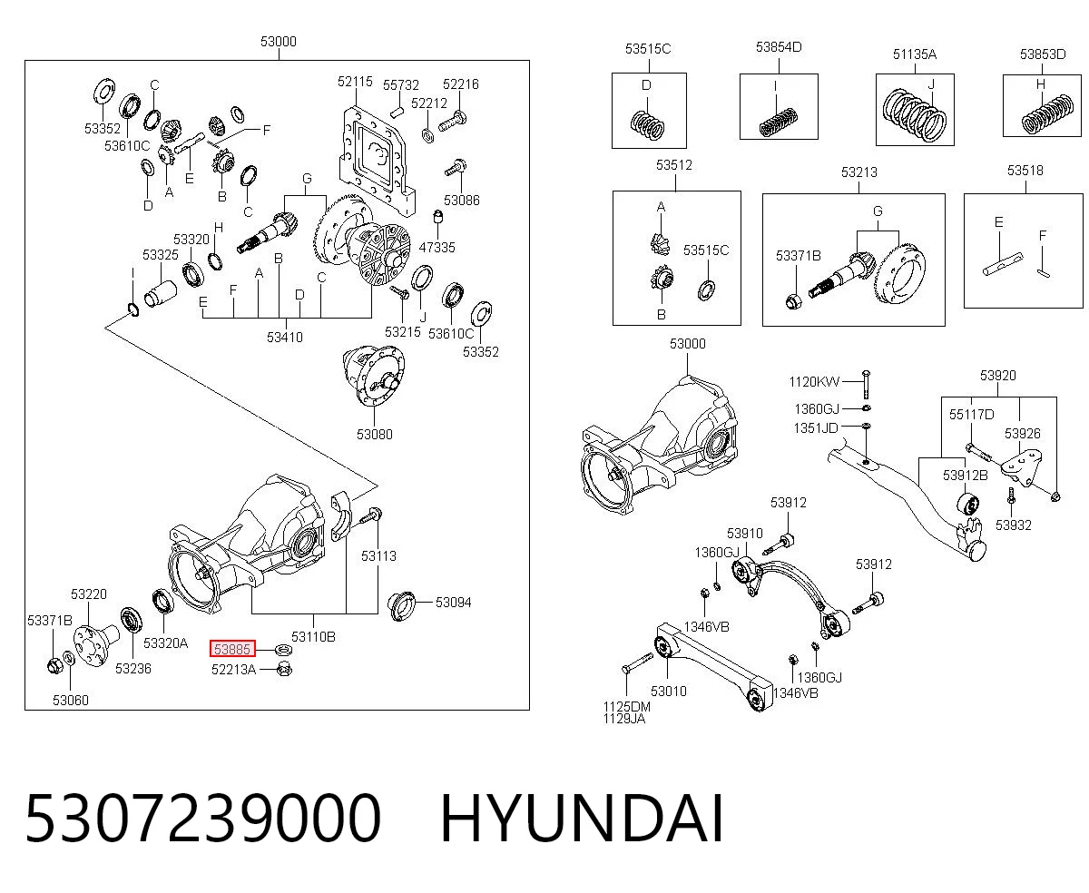 5307239000 Hyundai/Kia Junta del tapón del cárter de la transmisión automática
