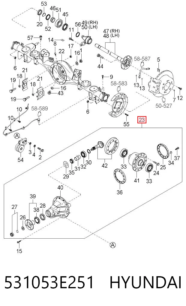 Grupo trasero para KIA Sorento JC
