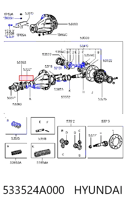 533524A000 Hyundai/Kia