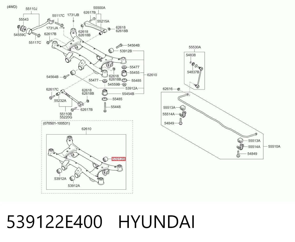 539122E400 Hyundai/Kia