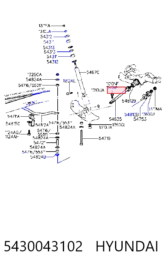 5430043102 Hyundai/Kia