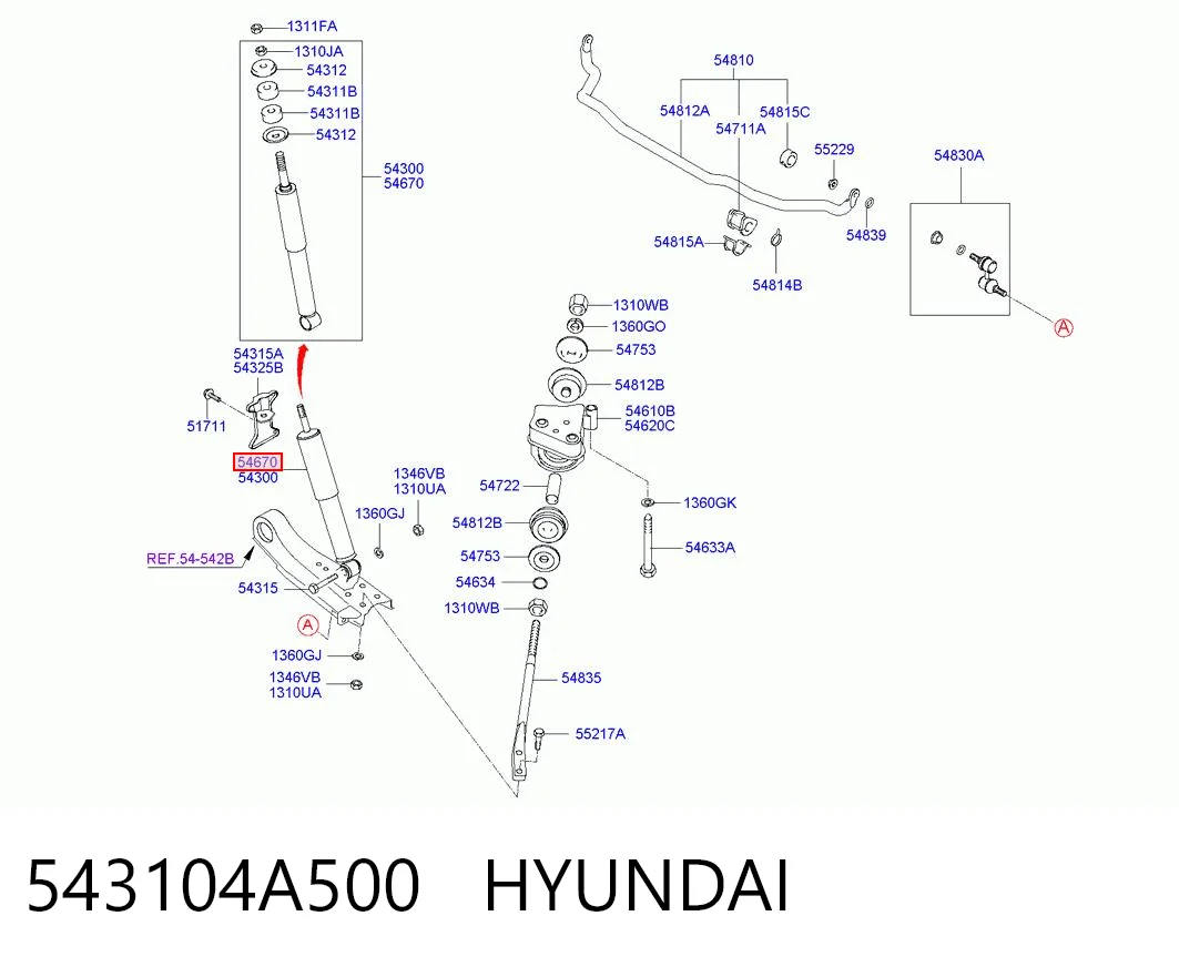 543104A500 Hyundai/Kia