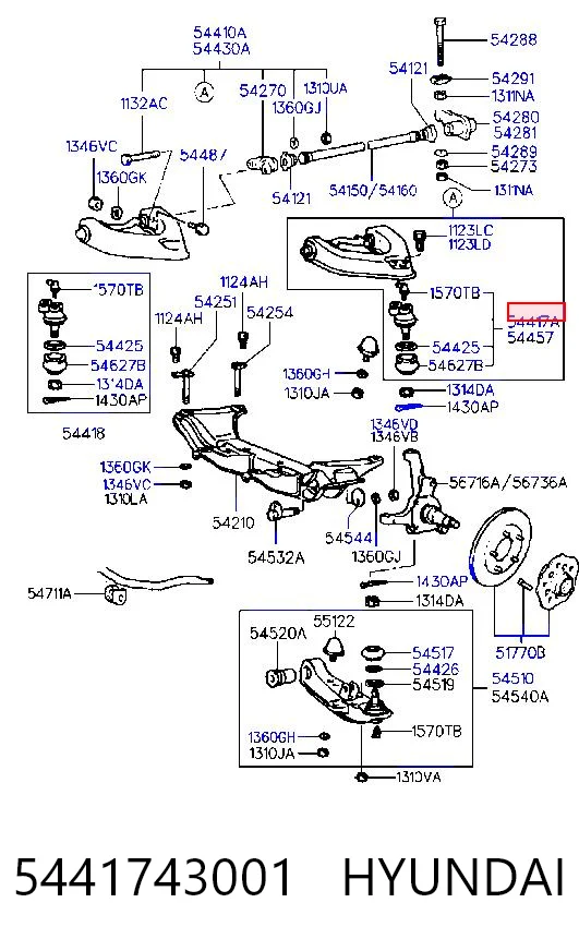 Rótula de suspensión superior Mitsubishi L 300  desde 18,59 €