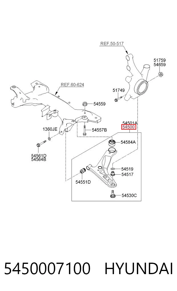 5450007100 Hyundai/Kia