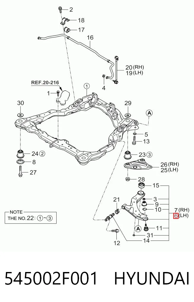 545002F001 Hyundai/Kia