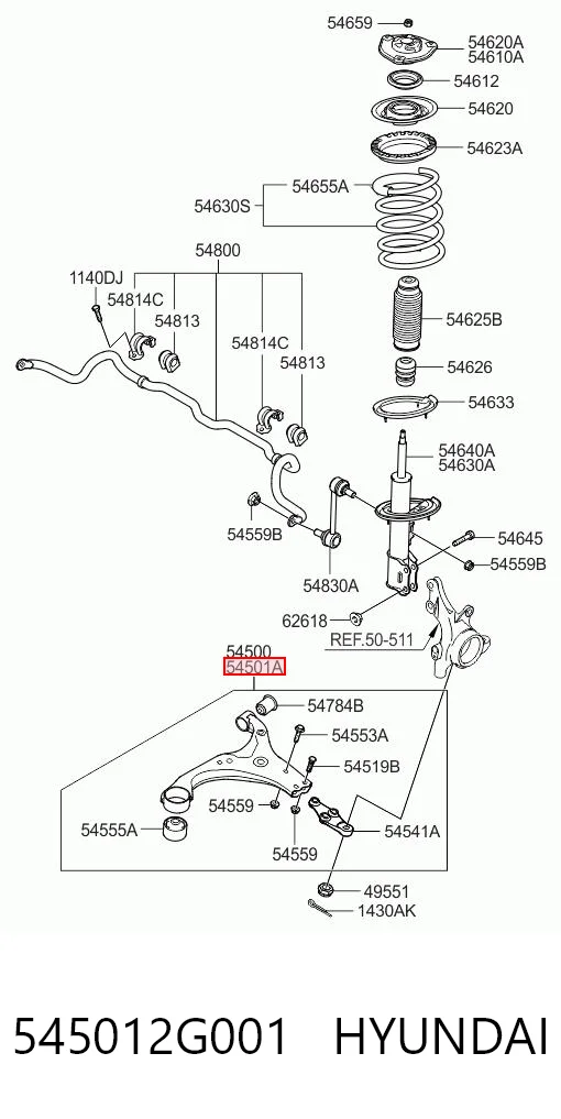 545012G001 Hyundai/Kia