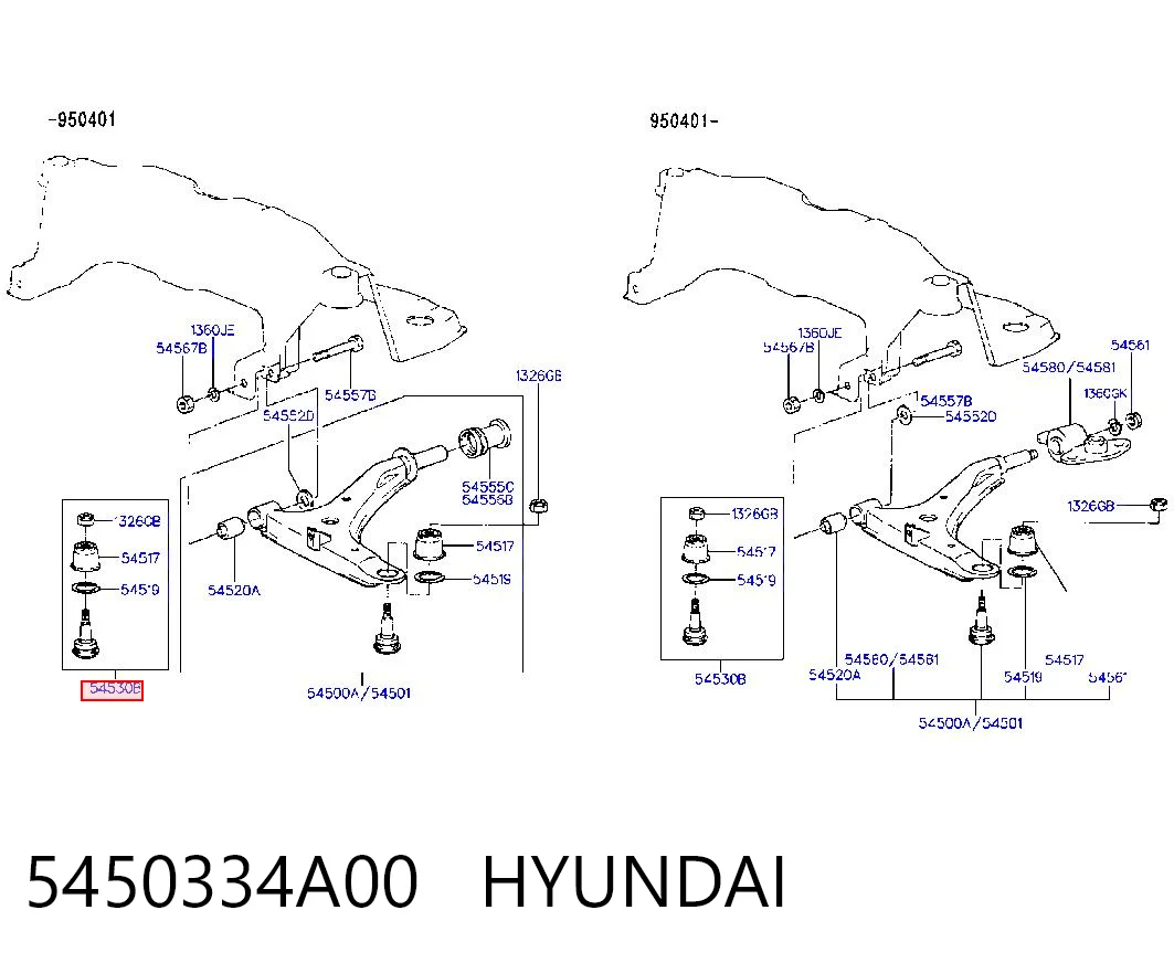  para Hyundai Sonata III (Y-3)