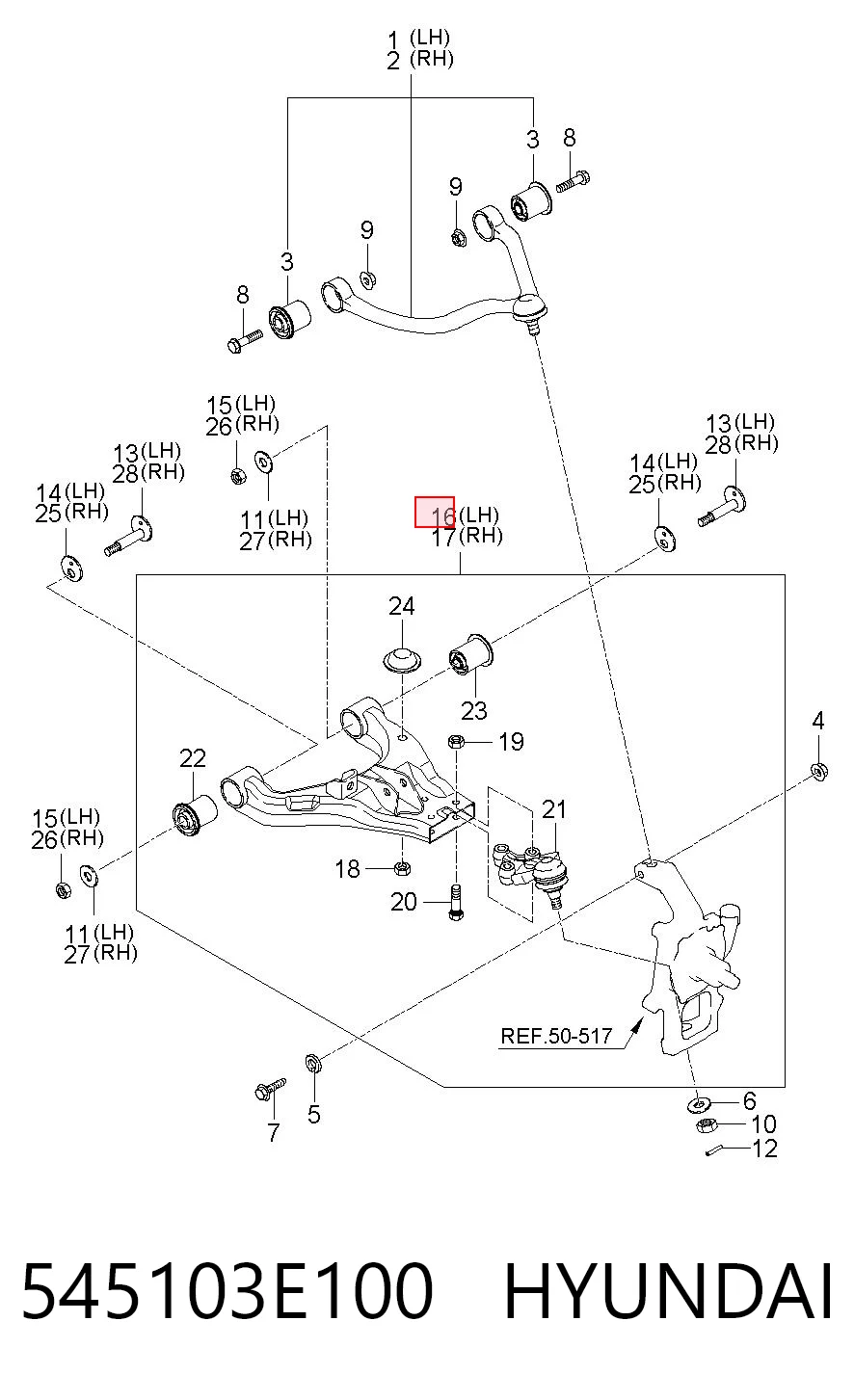 545103E100 Hyundai/Kia