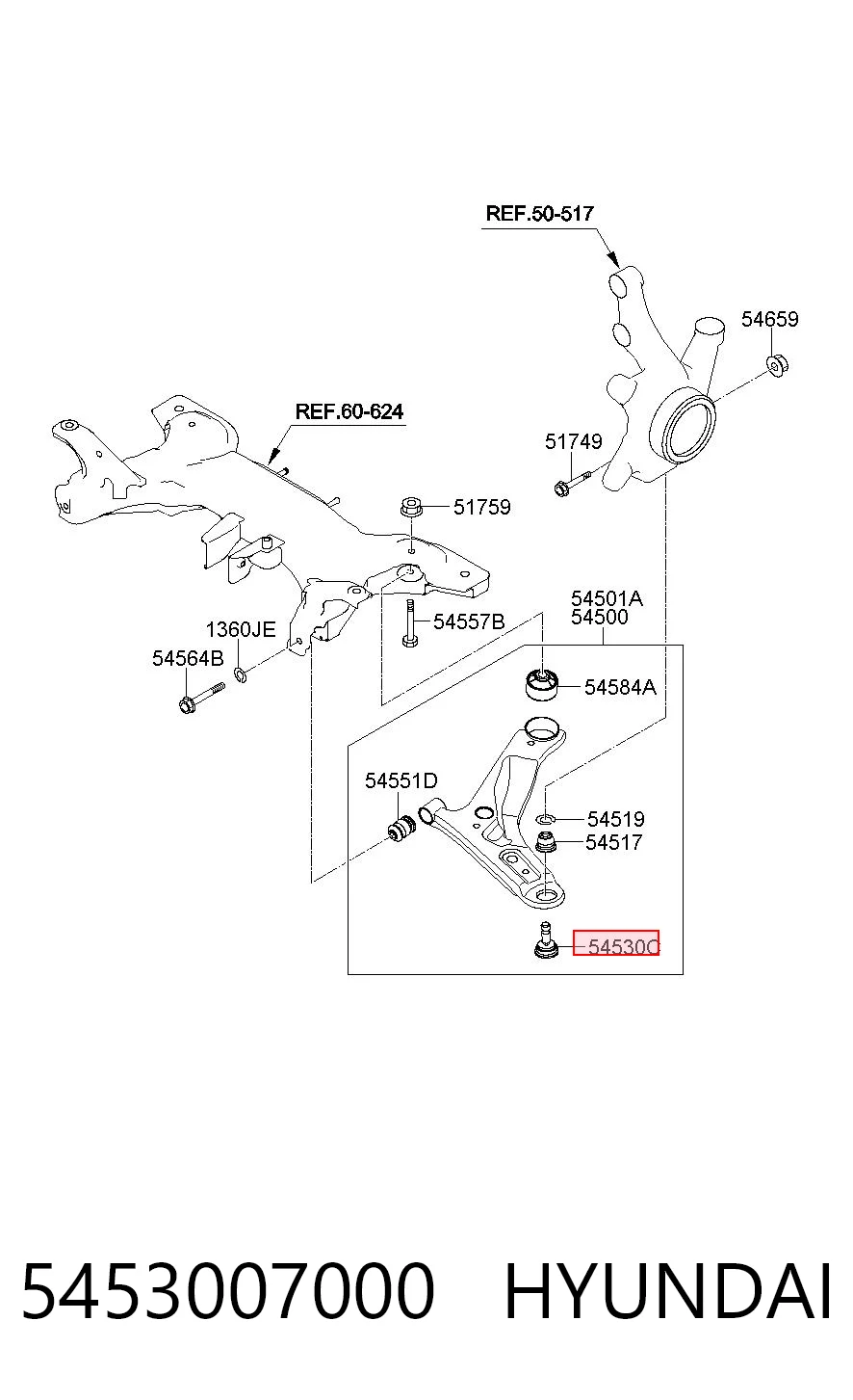 5453007000 Hyundai/Kia
