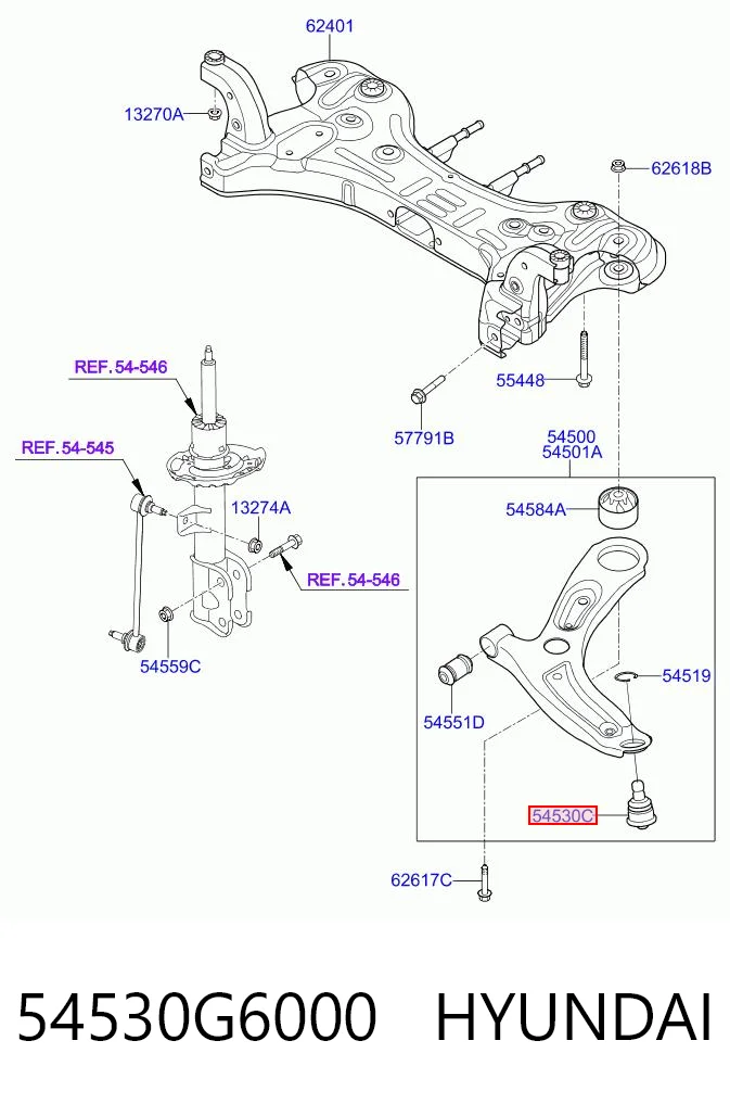 54530G6000 Hyundai/Kia