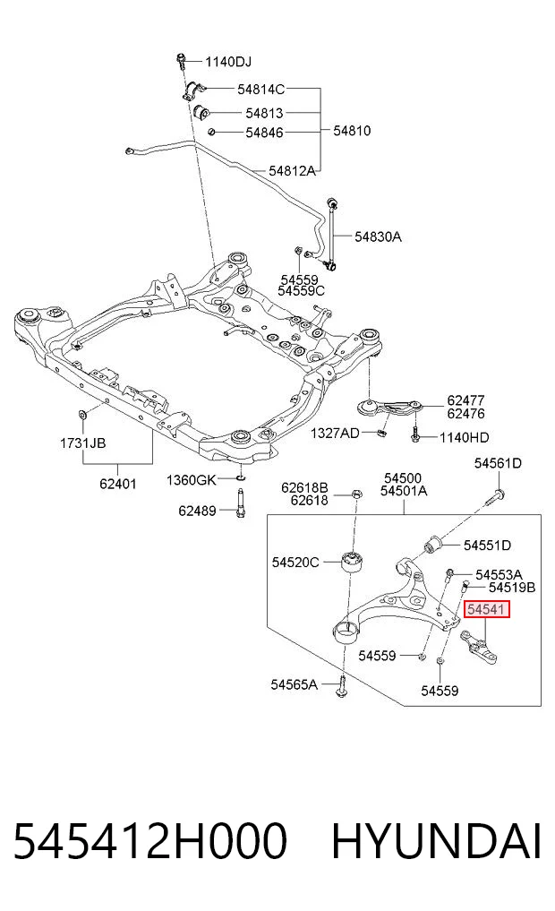 545412H000 Hyundai/Kia