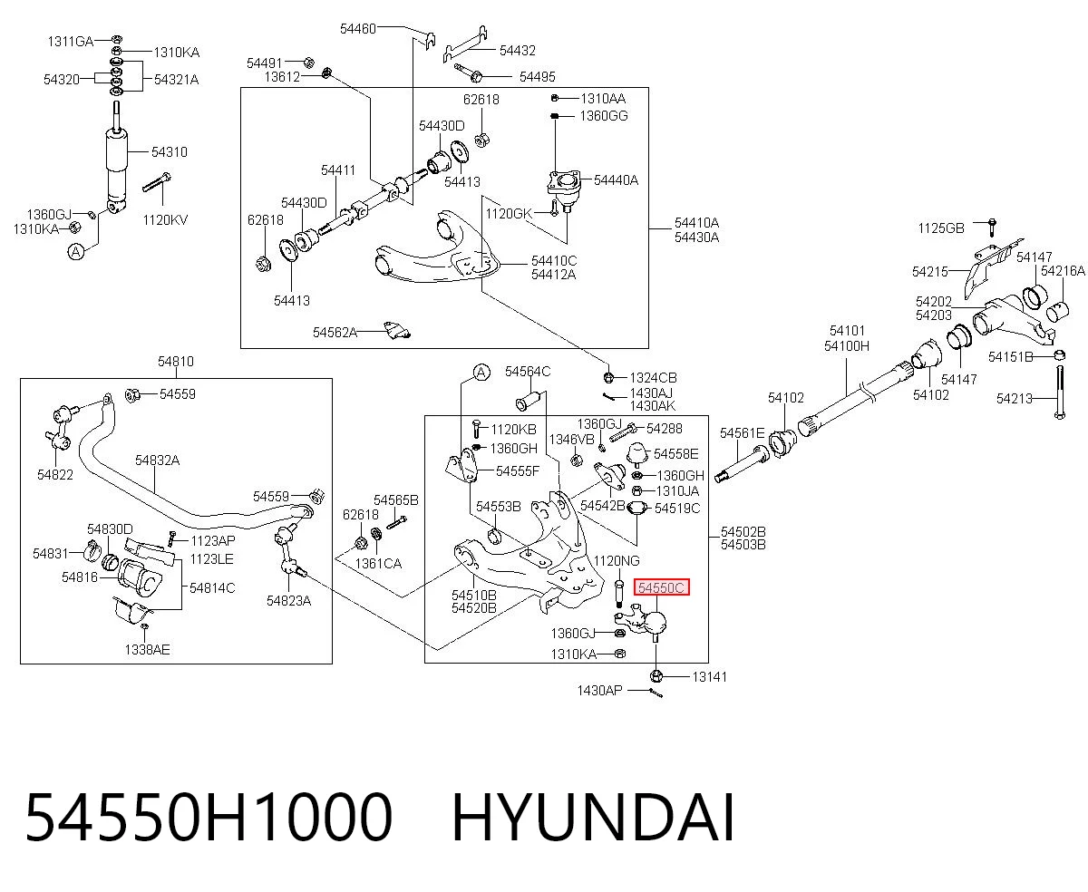 54550H1000 Hyundai/Kia