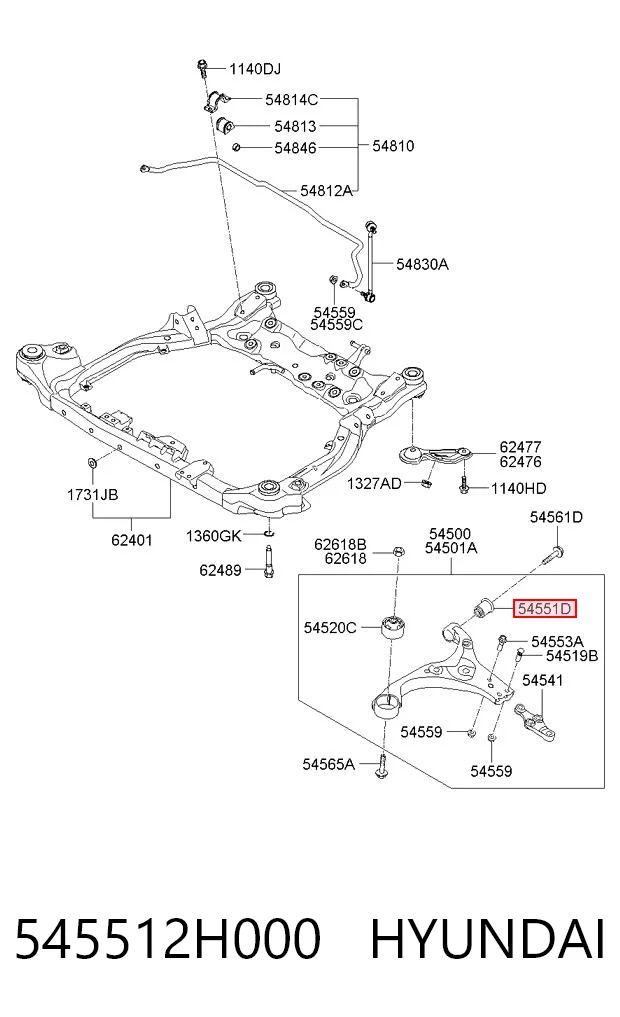 545512H000 Hyundai/Kia