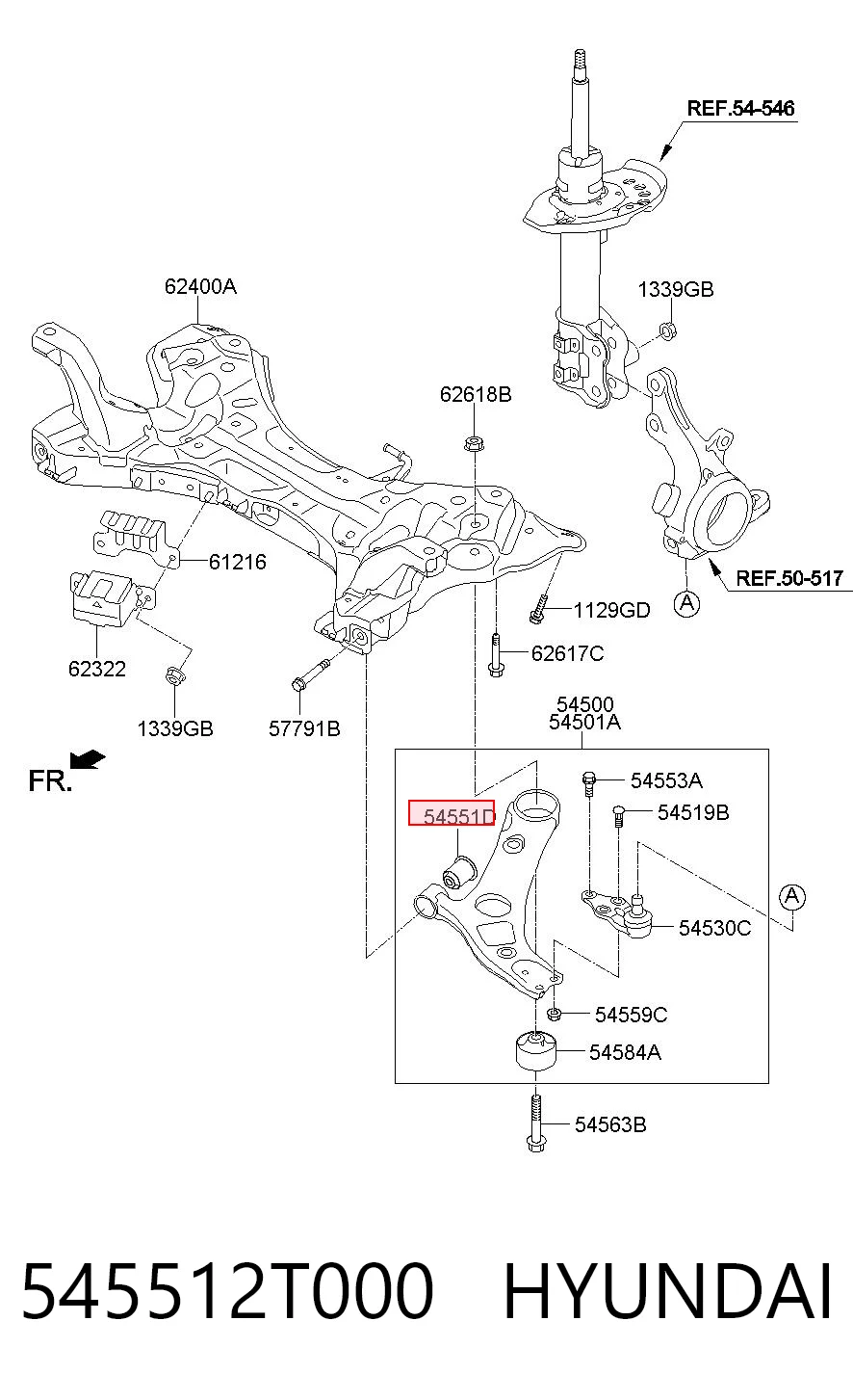 Silentblock suspension I30  hatchback (2007-2011) original desde 9,57 €