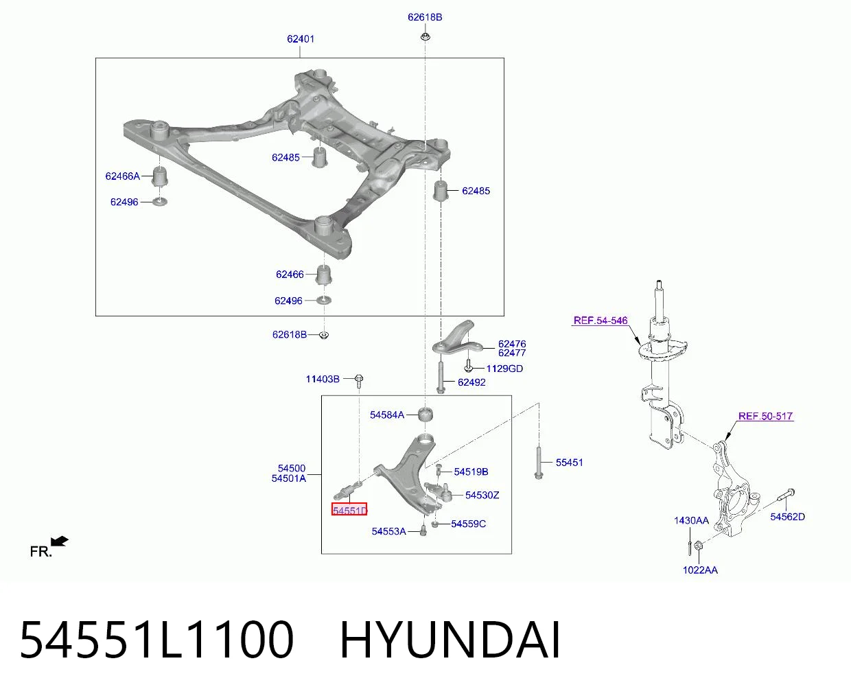 Comprar Silentblock del brazo de suspensión Hyundai Sonata VIII DN8