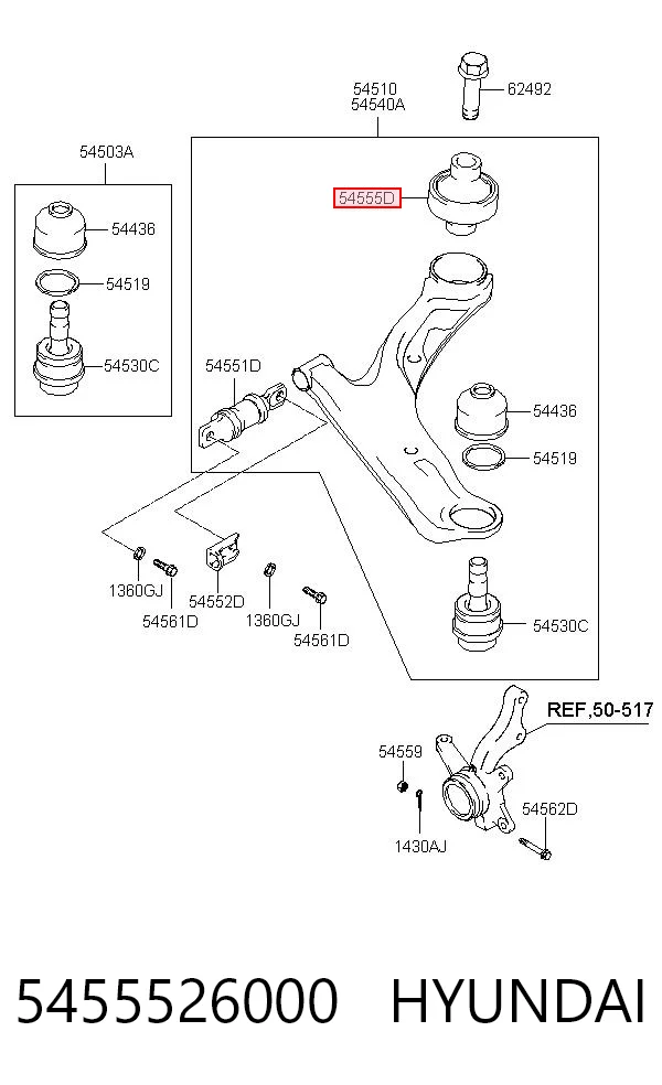 5455526000 Hyundai/Kia